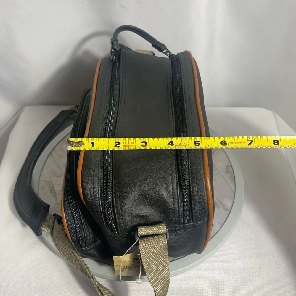 Vintage Prinz 4000 Photo/Video Bag Black w/ Tan Trim NWT 1996 Camera Case